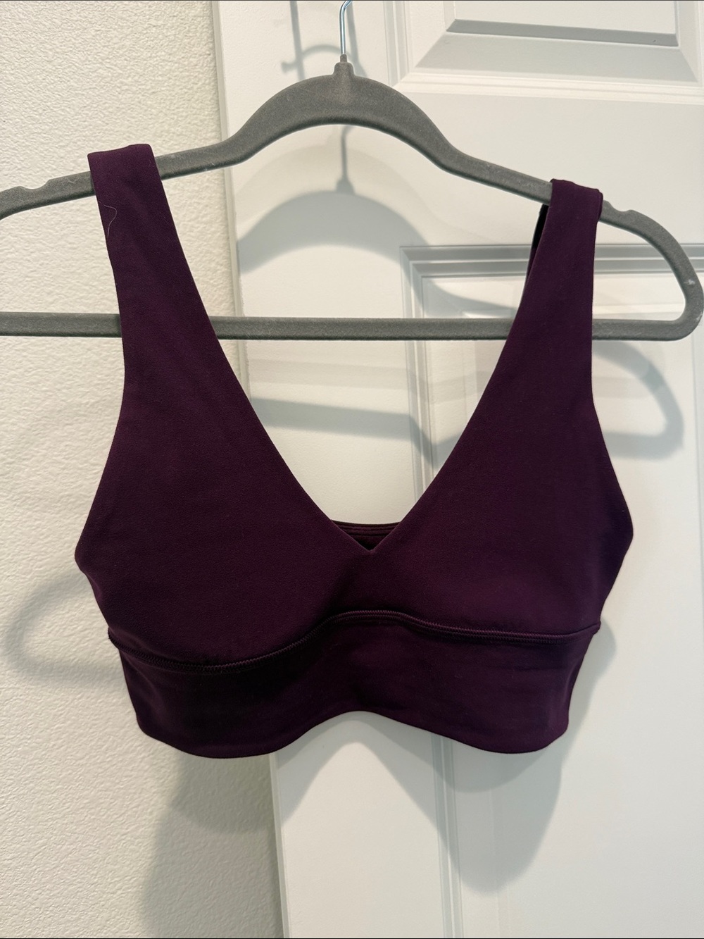 lululemon athletica Plum V-Neck Wireless Sports Bra